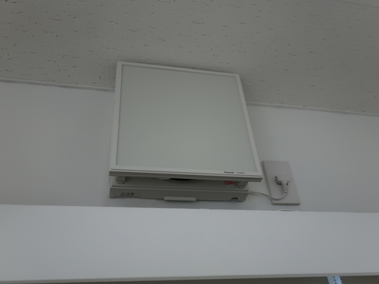 ココシゴトのレンタルスタジオ内に設置された換気扇