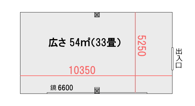 ココシゴトのレンタルスタジオ図面